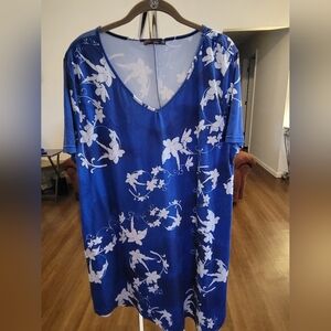 Blue Floral Women's Tunic